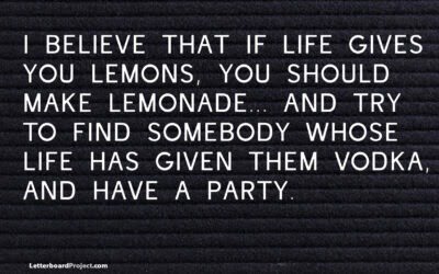 Life gives you lemons