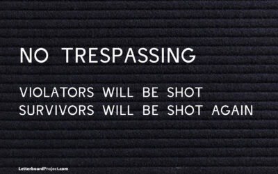 No trespassing