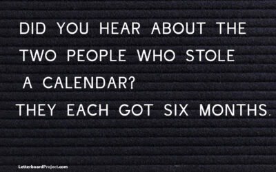 Stolen calendar