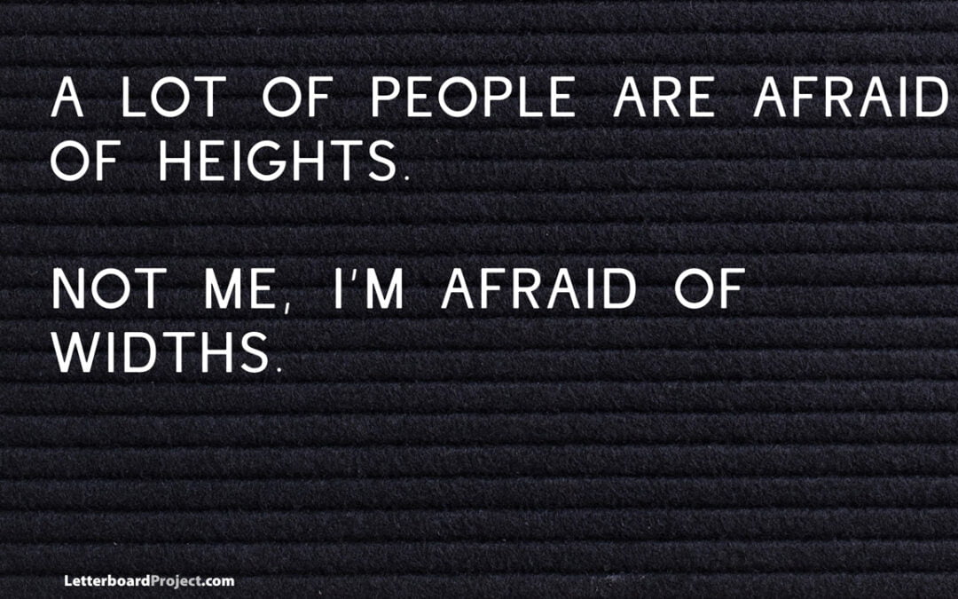 Afraid of heights