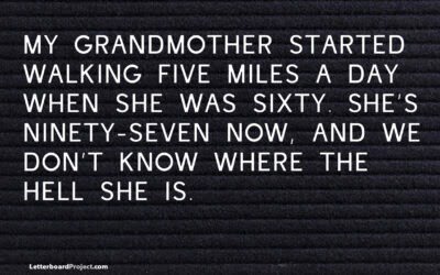 Where is grandmother?