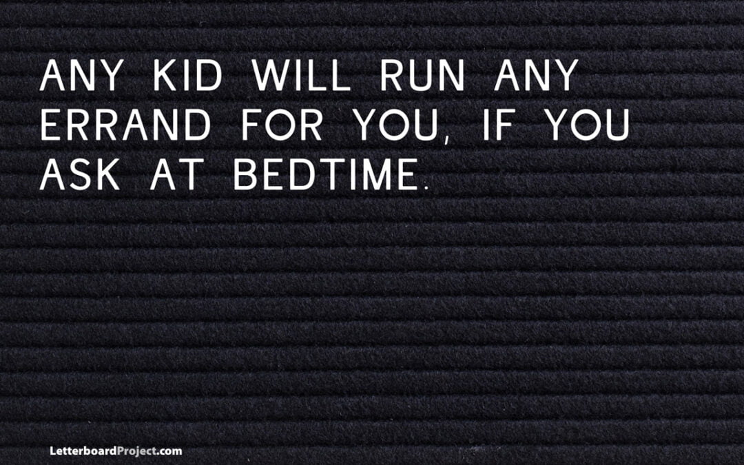 Any kid will run