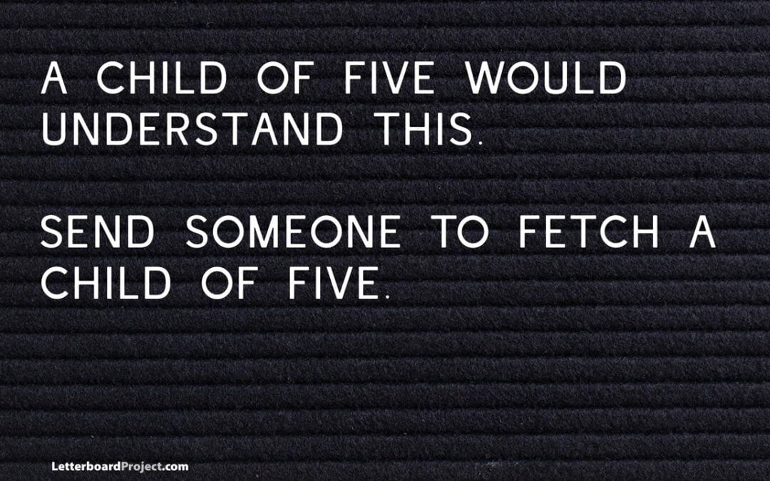 A child of five