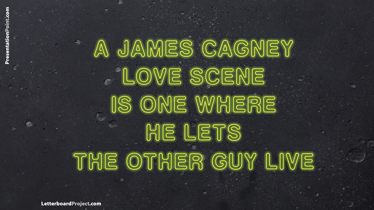 james cagney love scene