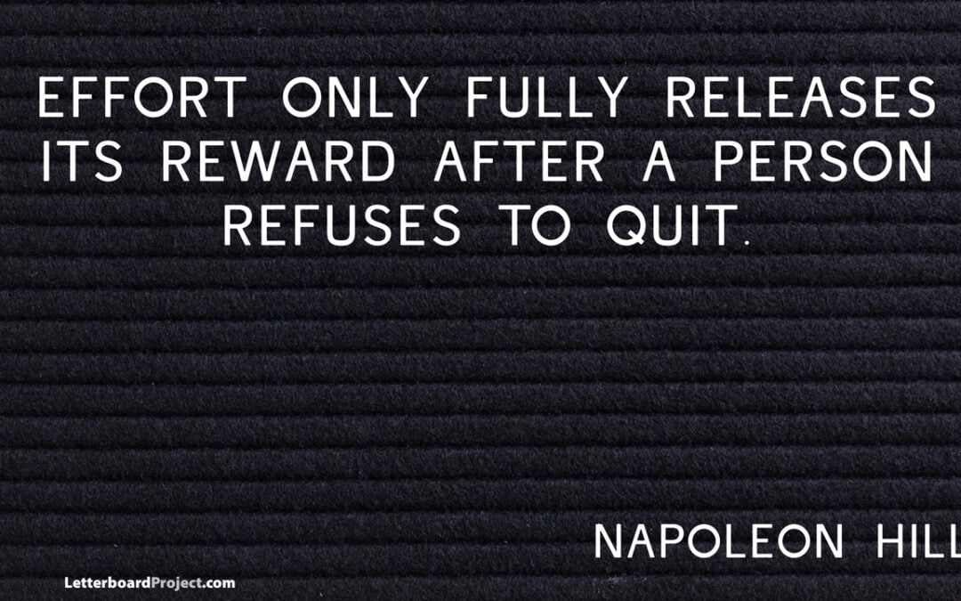 Refuse to quit
