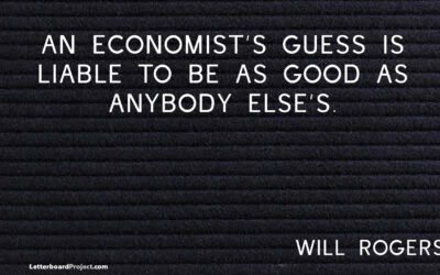 Economists and guesses