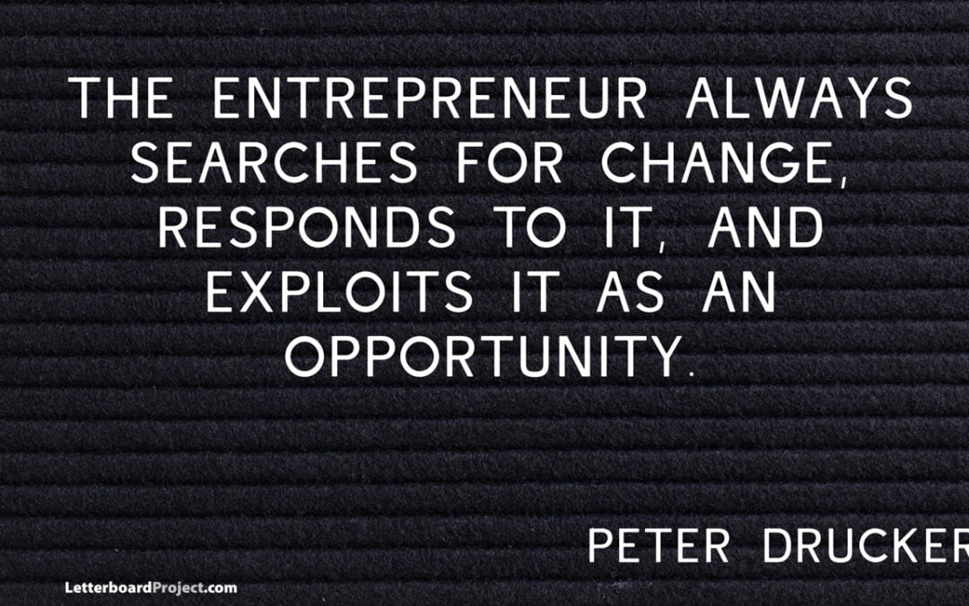 Entrepreneur searches for change