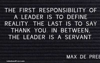 Responsibility of a leader