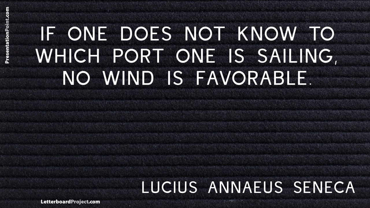 no wind is favorable