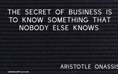 The secret of business